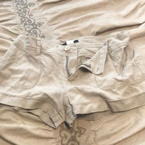 Tan Linen Shorts! Great condition.